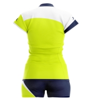 Set complet volei Lybra femei Zeus galben fosforescent bleumarin