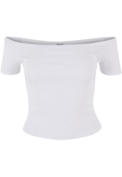 Tricou Organic Off Shoulder Rib 2-Pack dama Urban Classics