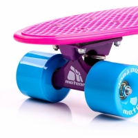 Skateboard METEOR pink / neon blue / 23691