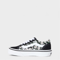 Pantof sport Vans Old Skool Daisies Black/True White Canvas Unisex copil