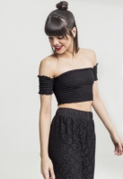 Cropped Cold Shoulder Smoke Top dama Urban Classics