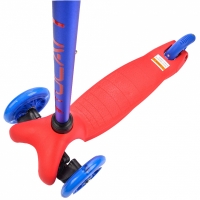 Tricycle
scooter with Led Meteor Tucan wheels red-blue 22558