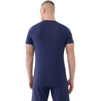 Camasa Men's T- 4F FNK M1344 dark navy blue melange 4FWSS25TFTSM1344 30M