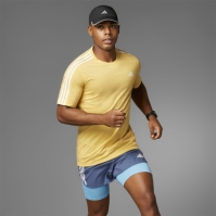 Camasa adidas Own the Run 3-Stripes T- barbat