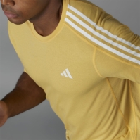 Camasa adidas Own the Run 3-Stripes T- barbat