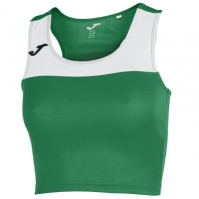 Camasa T- Race Green-white Sleeveless dama Joma