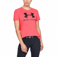 Camasa T- Under Armor Graphic Sportstyle Classiccrew coral 1346844 820 Under Armour