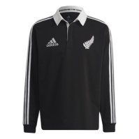 Camasa adidas New Zealand All Blacks Longsleeve Home Polo 2022 2023 barbat