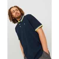 Camasa Jack and Jones Paulos Tipped Pique Maneca Scurta Polo Plus Size barbat