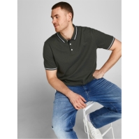 Camasa Jack and Jones Paulos Tipped Pique Maneca Scurta Polo Plus Size barbat
