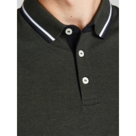 Camasa Jack and Jones Paulos Tipped Pique Maneca Scurta Polo Plus Size barbat