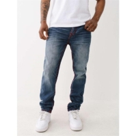 Blug True Religion Rocco Slim Fit Mid-Rise Washed barbat
