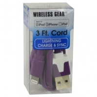 Wireless Gear Lightning Charge and Sync USB 3 Ft Cable