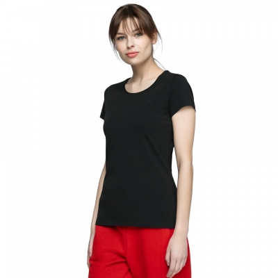 Tricou simplu negru 4F femei