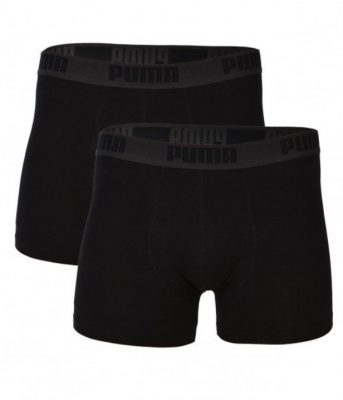 Set 2 perechi boxeri negri Puma Basic barbati