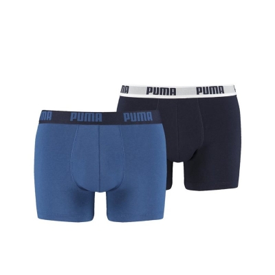 Set 2 perechi boxeri Puma Basic barbati negru albastru