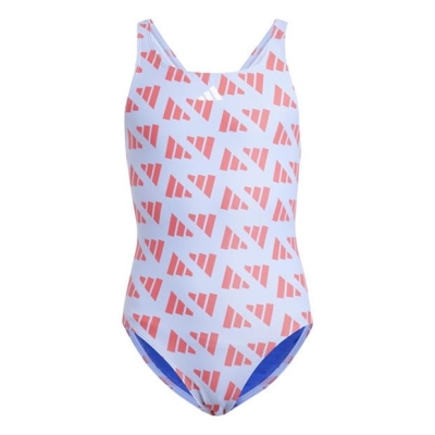 Costum inot adidas Logo Graphic V-Back copil