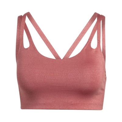 adidas Yoga Luxe Studio Light-Support Fire Bra dama
