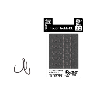 ANCORA TRIPLA TIMON TROUTIN TREBLE BL 20P NR 12 20BUC PL marime JACKALL