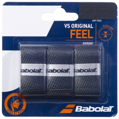 Babolat Vs Original Feel wrap 3 buc negru ?i gri 653040 232 /20913