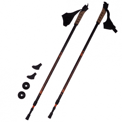 Poles Nordic Walking Pacer Bjorn orange 2 pieces