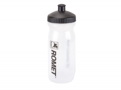 Bidon Romet Big Mouth 600 ml - logo Transparent/Negru