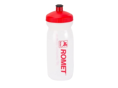 Bidon Romet MAX 600 ml - logo Transparent/Rosu