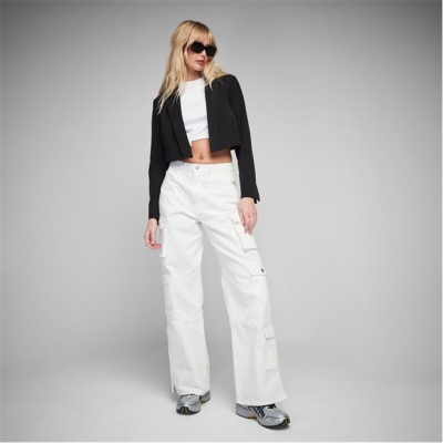 Blug Missguided Pocket Detail Denim Cargo