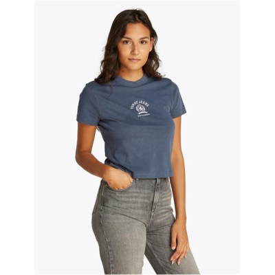 Tricou Blug Tommy TJW REG SH VARSITY CREST Tommy Jeans