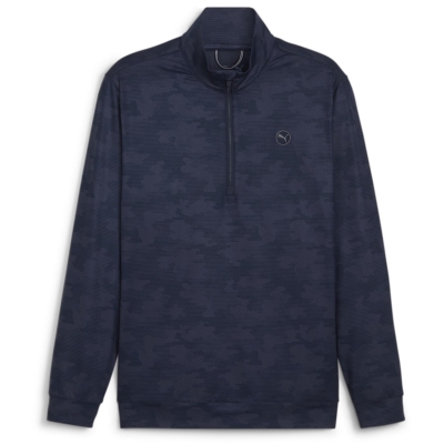 Puma Cloudspun Camo quarter Zip Baselayer Top barbat