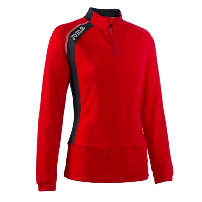 Bluza trening 1/2 Zipper Elite V Red Joma