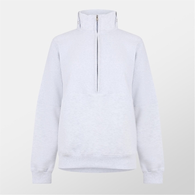 Bluza trening Missy Empire Ribbed Panelled Half Zip dama
