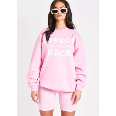 Bluza trening Missy Empire Your Peace Oversized