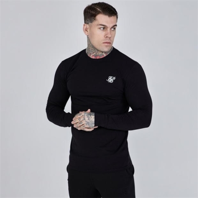 SikSilk Essential Maneca Lunga Top barbat