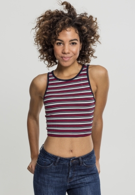 Rib Stripe Cropped Top dama Urban Classics