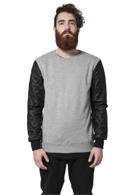 Quilt piele Imitation Sleeve Crewneck Urban Classics