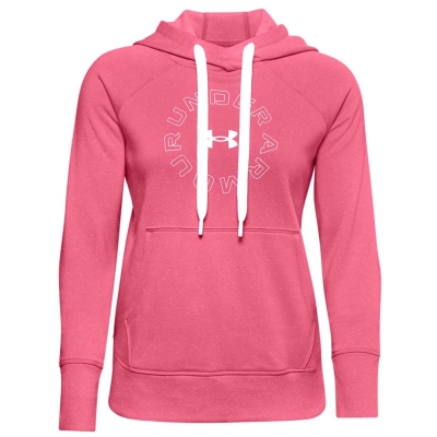 Bluza Hanorac Under Armor 's Rival Metallic Pink 1356323 668 dama Under Armour