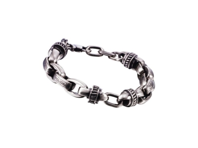 Bratari JEWELER'S MAN POLICE PJ22257BSS-01 gri