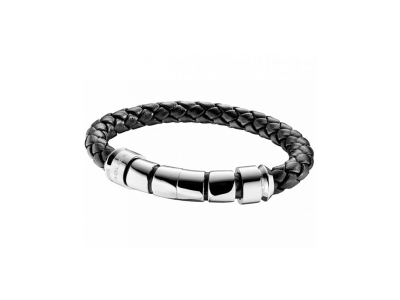 Bratari JEWELER'S MAN POLICE PJ24691BLB01L negru