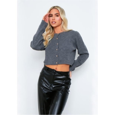 Missy Empire Maneca Lunga Knitted Cardigan