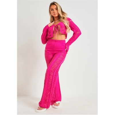 Missy Empire Knitted Tie Front Cardigan