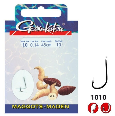 CARLIG BOOKLET MAGGOTS 1010B NR 16 010MM 60CM 10BUC PL marime GAMAKATSU