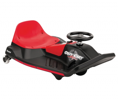 Cart electric drifturi 13km/h pentru copii 6+ ani Razor Crazy Shift Negru/Rosu