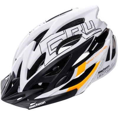 Casca Meteor Gruver M bicycle 55-58 cm white-black-orange 24751