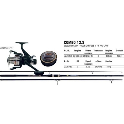 COMBO LANS SELECTION CARP 3,60M 3LB+MUL VIGOR BR ARROW INT
