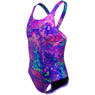 Costum inot Nike Multi Print HydraStrong copil
