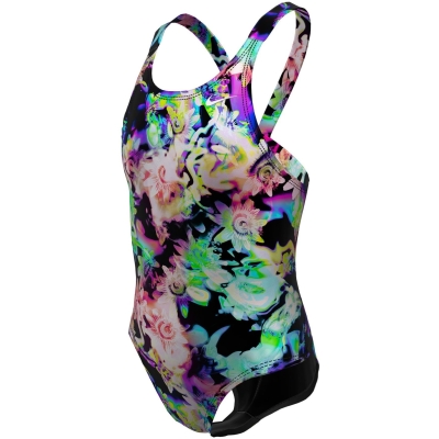 Costum inot Nike Multi Print HydraStrong copil