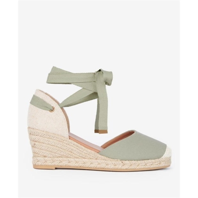 Barbour Candice Tie-Up Espadrille Wedges