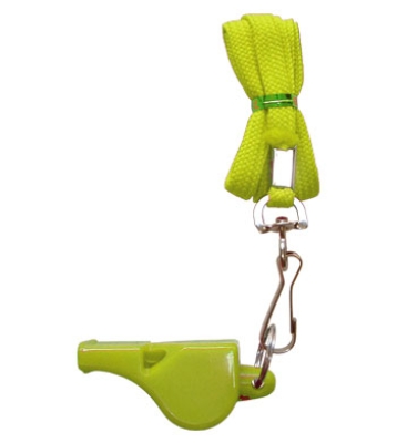 Fluier ZEUS CON CORDONCINO galben fosforescent