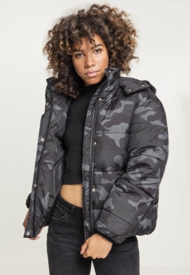 Jacheta Boyfriend Camo Puffer dama Urban Classics